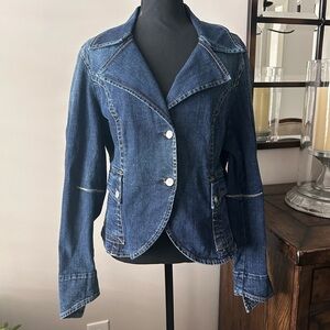 Vintage FUBU women's denim jean jacket